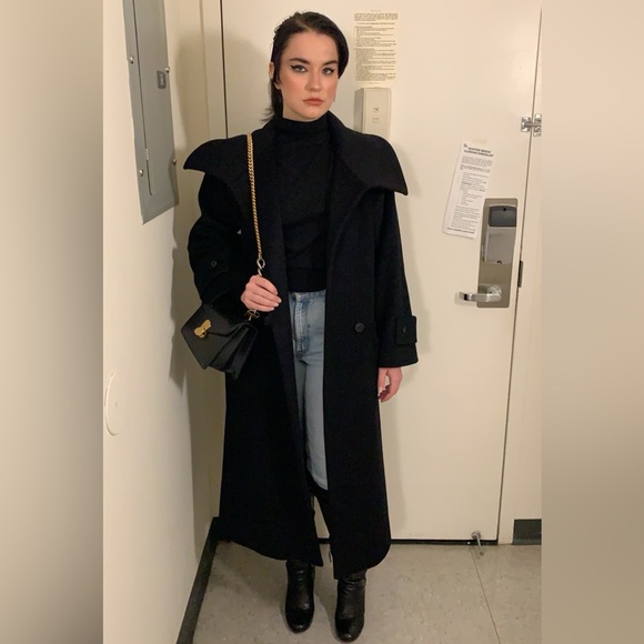 Long Wool Coat - Celine